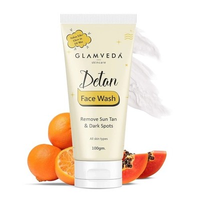 Glamveda Detan Face Wash For All Skin Types 100g