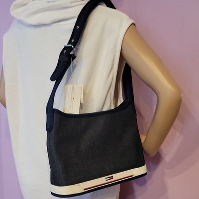 Tommy Hilfiger Blue  Denuim Shoulder Bag Flag Logo BNWT