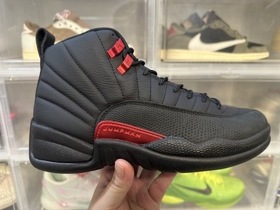 New Authentic Black/Red Nike Air Jordan 12 Retro  Bloodline  Men's Sneakers