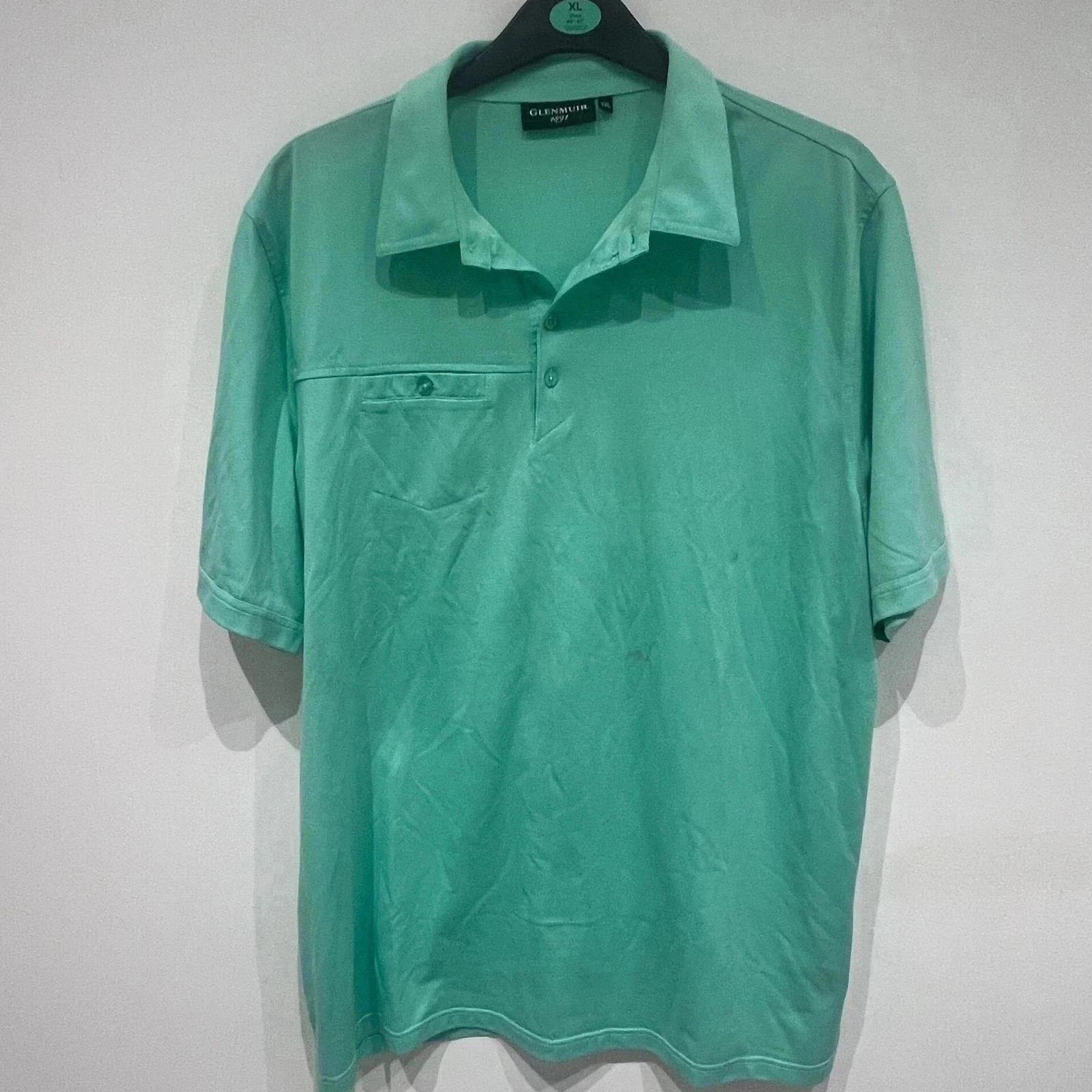 Glenmuir 1891 XXL Mint Green Golf Polo Shirt Men’s Performance Short Sleeve