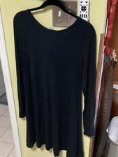 Old Navy Black Long Sleeve Swing Dress