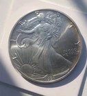 1991 ASE American Silver Eagle BU Uncirculated   Coin Walking Liberty Toning