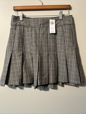 NWT New Women  s Abercrombie And Fitch School Girl Skirt Plaid Medium Preppy