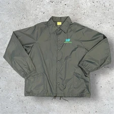 Vintage Auburn Sportswear Windbreaker Jacket Navy Snap Lightweight Embroidered