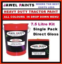 TRACTOR PAINT ( 7.5 Litre KIT ) H/DUTY Direct Gloss  All Colours  DROP DOWN MENU