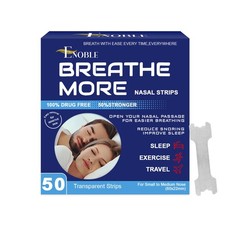Breathe More Extra Strength Clear Nasal Strips for Snoring Relief  Easy Brea...