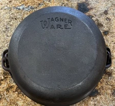Vintage Wagner Ware E Cast Iron 2 Qt Bail Handle