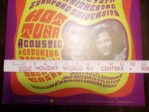 Vintage 1988 Jerry Garcia & Hot Tuna Acoustic Frost Amphitheatre Concert Poster - Bild 3 von 9
