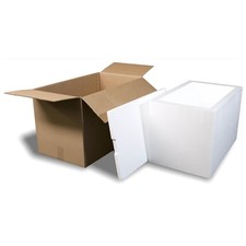 EPS Foam Ice Chest Outside Dimensions: 24.5 x14.5 x15.75 with Shipping Box...