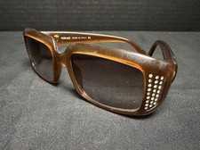 VINTAGE 2000s Michael Gianni Versace Honey Brown Sunglasses MOD 4035-B 230/13