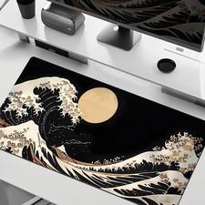 23" X 11.5"Ink Flow Pattern Gaming Mouse Pad Large Desk Keyboard Mat Home Office