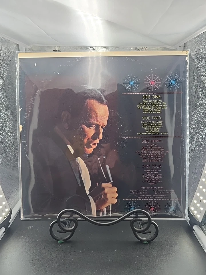 SINATRA at the Sands w/ COUNT BASIE 1968 Reissue Reprise 2LP Terre Haute VG+/VG+ - Image 2 of 4