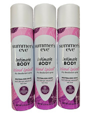 Summer's Eve Feminine Spray ISLAND SPLASH 2 oz  3 pack  pink