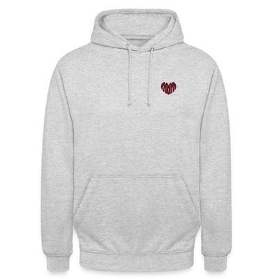 Stickerei Mom Rotes Herz Unisex Hoodie