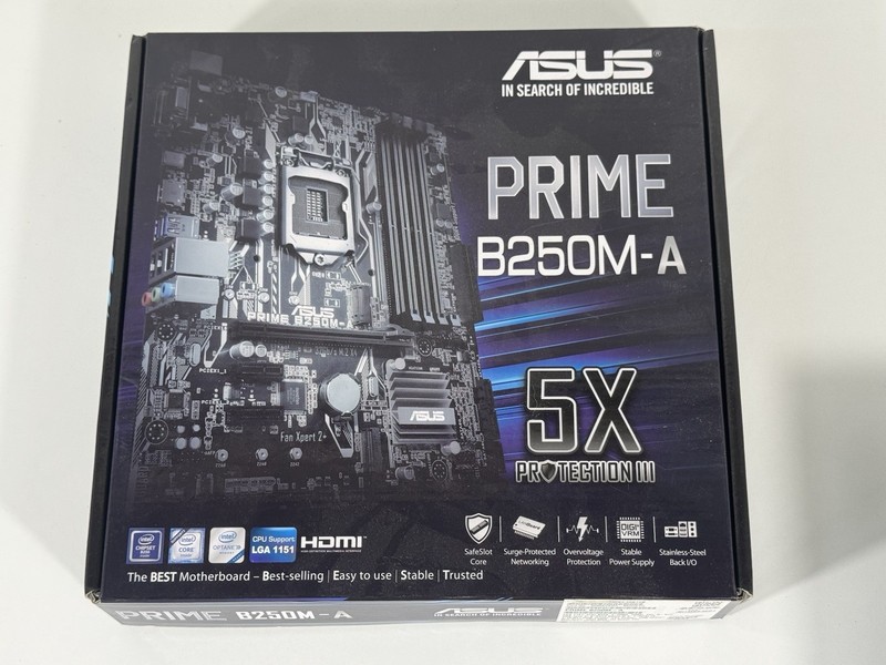 ASUS PRIME B250M-A LGA1151 DDR4 HDMI DVI VGA B250 mATX Motherboard