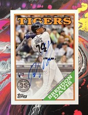 2023 Topps Series 2 Brendon Davis 1988 35th Anniversary Auto Tigers #88BA-BDA