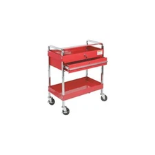 Sunex Tool 8013A Red Service Cart With Locking Lid And Drawer