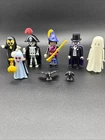 Vintage Playmobil Halloween Lot Of Trick Or Treaters Ghost Skeleton Glows. Read!