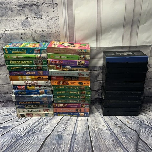 Lot Of 41 - Walt Disney VHS / Classics No Clam Shells See Pics For Titles