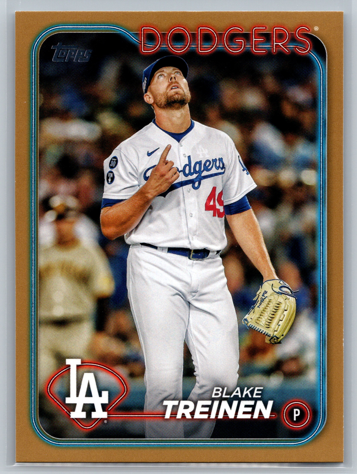 Blake Treinen 2024 Topps Update Series Gold /2024 #US196 Los Angeles Dodgers