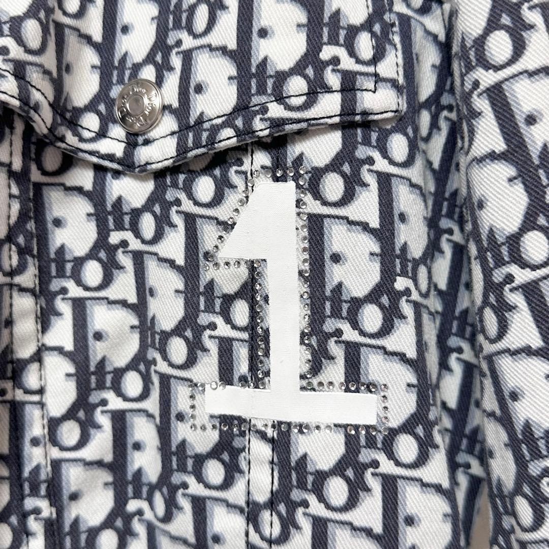 Christian Dior by John Galliano Trotter Monogram Denim Jacket Navy