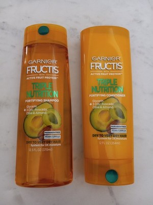 Garnier Fructis Triple Fortifying Shampoo 12.5 fl oz & Conditioner 12 fl oz