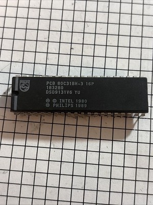Philips 80C31BH-3 CMOS 8-Bit Microcontroller IC Chip 40-Pin @CPUAA