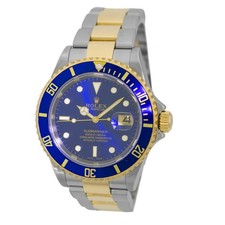 Rolex ROLEX Stainless Steel & 18K Yellow Gold 40mm Submariner 16613 Box Warranty 