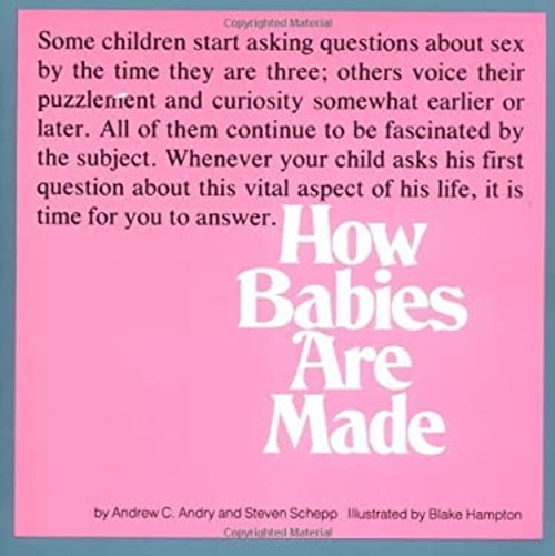 How Babies Are Made Paperback Andrew C., Schepp, Steven AndryFree US Delivery | ISBN:0316042277