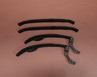 Black 1998-2015 Yamaha VStar V Star 650 XVS650 cam camshaft timing chain guides with bent-over design and metal rivets.