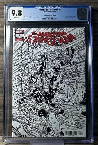 Amazing Spider-Man #1 - CGC 9.8 - Erik Larsen Remastered Sketch Variant 1:2000