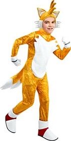 Rubie's Child Sonic Deluxe Tails Costume Youth 7/8 Yellow/White