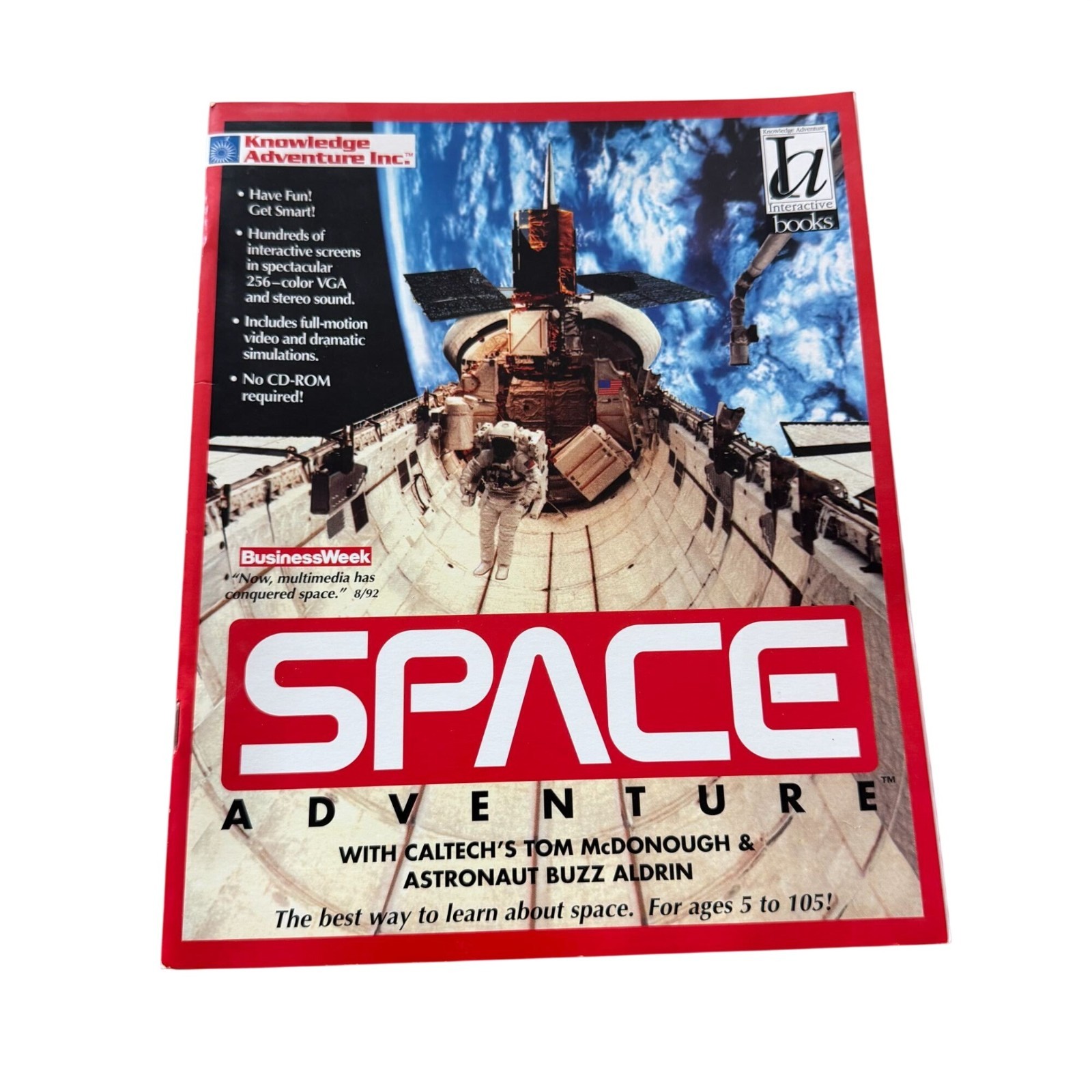 Space Adventure Users Guidebook Educational Software Knowledge Adventure 1992