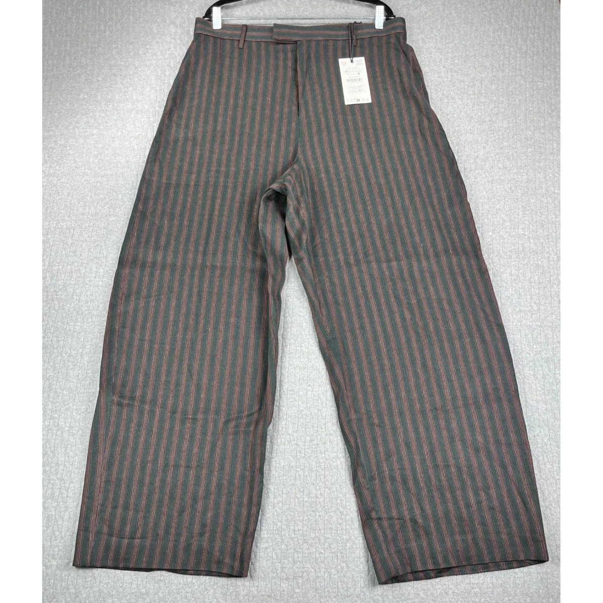 Striped Wide-Leg Pants for Men for sale - eBay