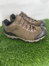 Oboz Hiking Shoe Bridger Low B-Dry Waterproof Canteen Brown Size 8 Wide