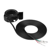 22mm 7/8inch Universal Thumb Throttle Assembly Black Plastic Metal Speed