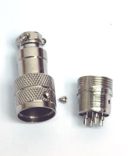 2set Wire to Wire metal case Connector φ16mm P+AD 4P 5A 125V #1213-4 + #1215-4 - Picture 7 of 8