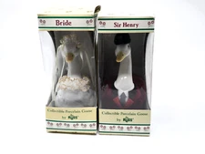 RUSS Berrie & Co Bride & Groom Set Rare Collectible Porcelain Figurines Goose G6