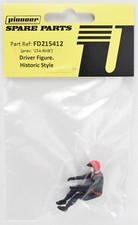 Pioneer 1/32 Slot Car Red Helmet Black Suit Driver Figure FD215412