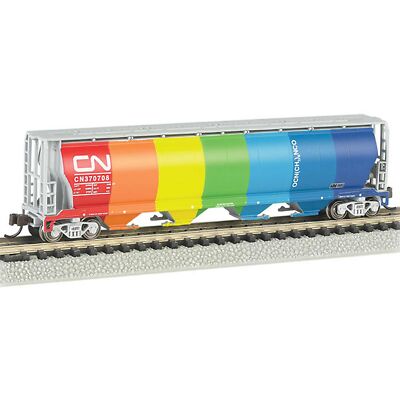 Bachmann 19151 N-Scale Cylindrical Grain Hopper Canadian National Demonstrator