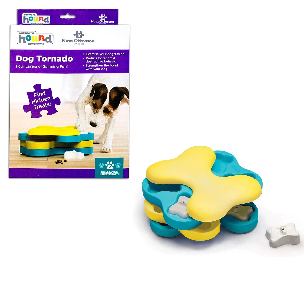 Nina Ottosson by Outward Hound Dog Tornado Interactive Treat Puzzle Toy