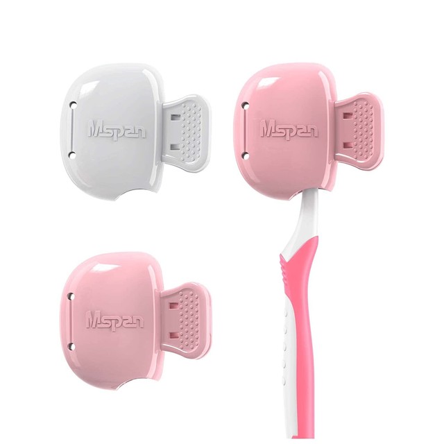 Mspan Toothbrush Head Cover Cap: Tooth Brush Travel Case Protector Plastic Clip Mspan Toothbrush Head Cover Cap: Tooth Brush Travel Case Protector Plastic Clip