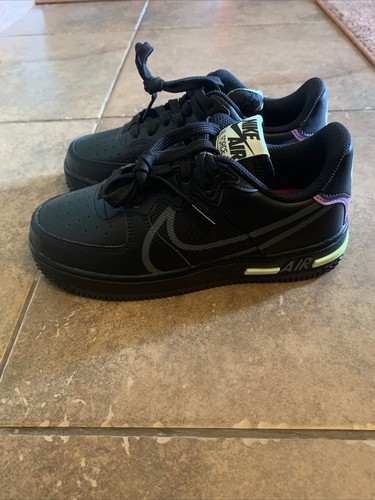 nike air force 1 react black violet