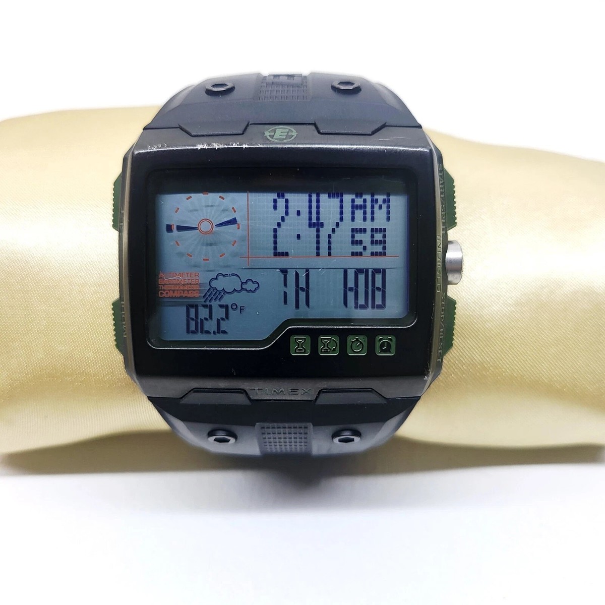 Timex Expedition Ws4 Watch T49664 Black Altimeter Compass