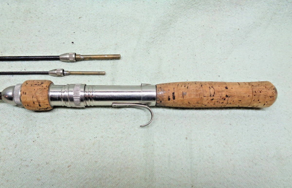 Vintage Antique Rare South Bend Steel 3 piece Bait Casting