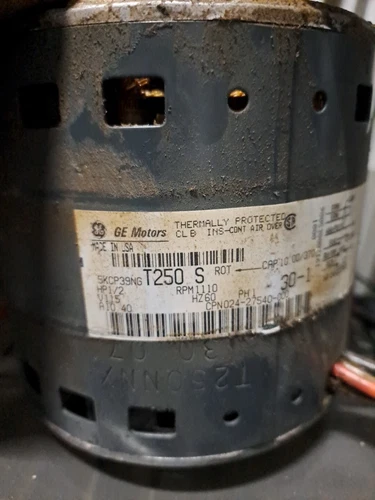 GE Motors 5KCP39NGT250S Blower Motor 1/2HP 1110RPM 115V 024-27540-000