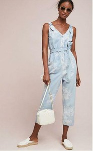 anthropologie denim jumpsuit