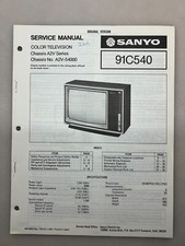 Sanyo 91C540 Original Service Manual Free Shipping