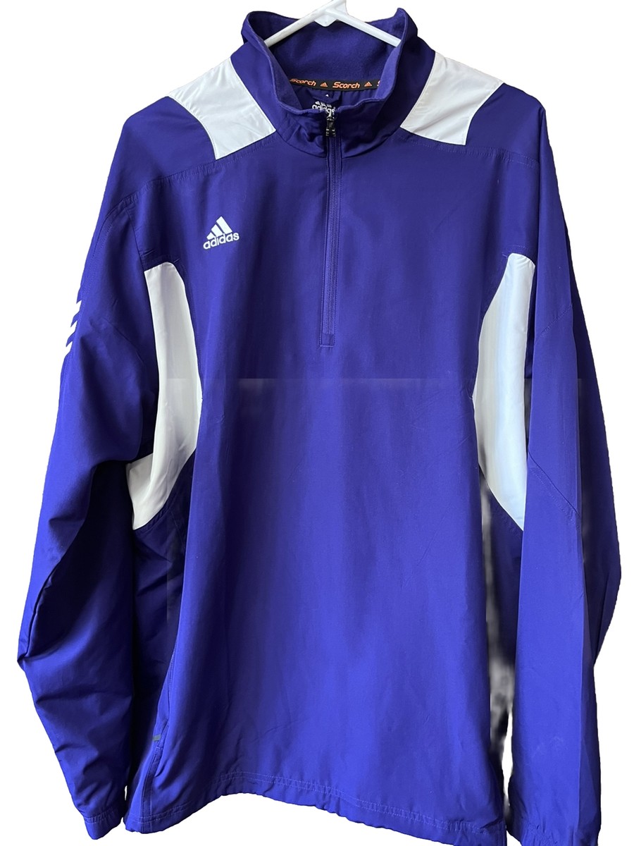 Adidas Clima Proof Men's 1/4 Zip Purple with White Accents