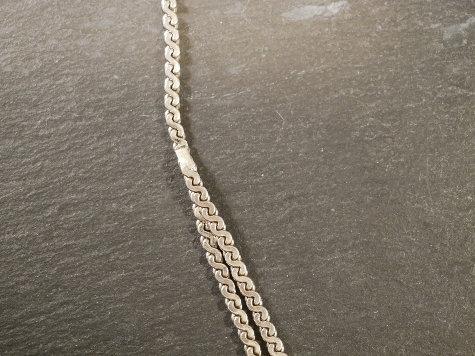Bracelet Large En Argent 835 - Longueur ~16,5 Cm - Style Antique - Occasion